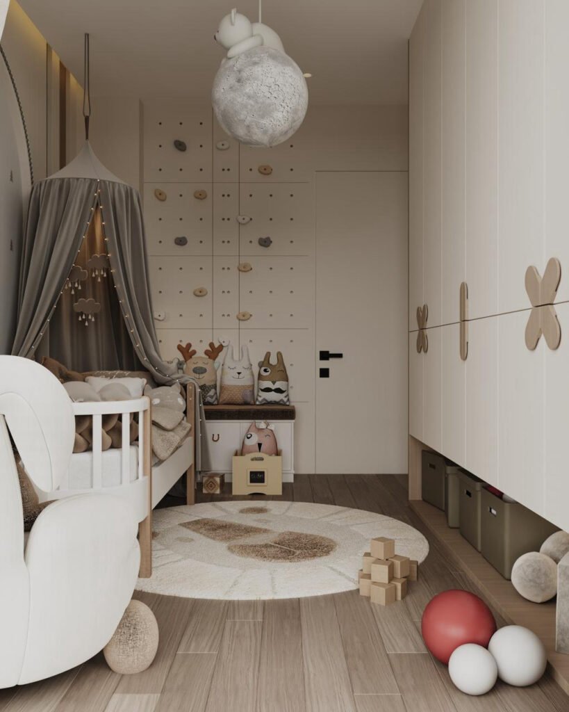chambre bebe après rénovation — appartement à Nice