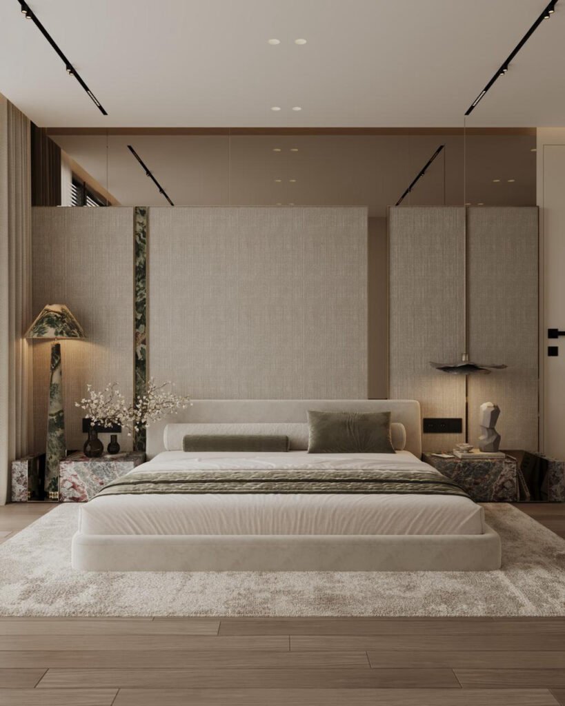 grande chambre après rénovation — appartement à Nice