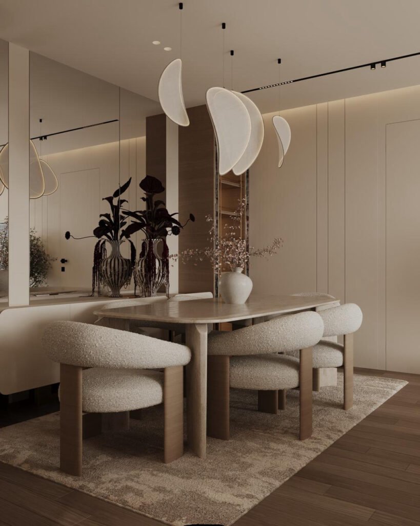 salle a manger après rénovation — appartement à Nice
