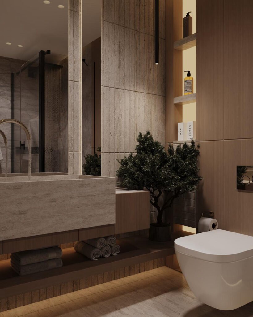 salle de bain après rénovation — appartement à Nice